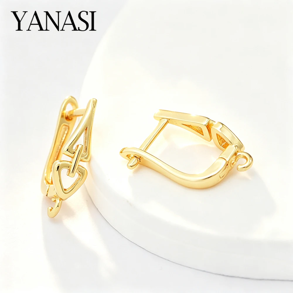 Verschiedene Stile, klassische Ohrringhaken, Verschlüsse, antiallergisch, 18 Karat vergoldet, Schmuckzubehör für die Herstellung von Schmuck im DIY-Stil. – Detail 5