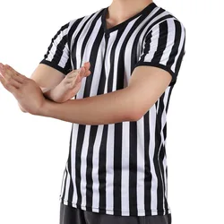 Football Referee Uniform Men Basketball Referee Shirt T-shirt Sporting Goods Collared Referee Shirt Soccer Basketball Jerseys