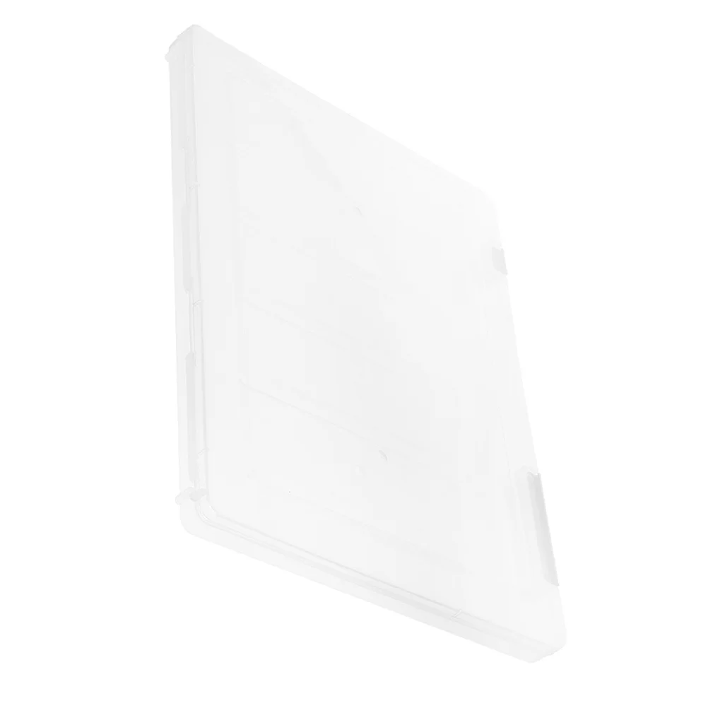 اضغط على صندوق منظم تخزين الأظافر مع طبقة واقية لجمع الأظافر الصناعية، حافظة عرض شفافة لسهولة الوصول و #4