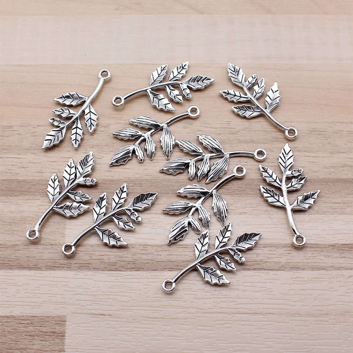 IFOCUS 10pcs/Lot Branch Charms For DIY Jewelry Making Zinc Alloy 30x16mm/1.18x0.63inch