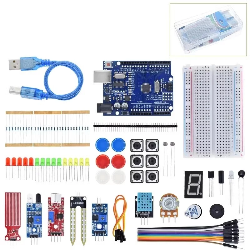 The new maker 400 holes are suitable for learning and development UNO R3 improved motherboard sensor breadboard LED light