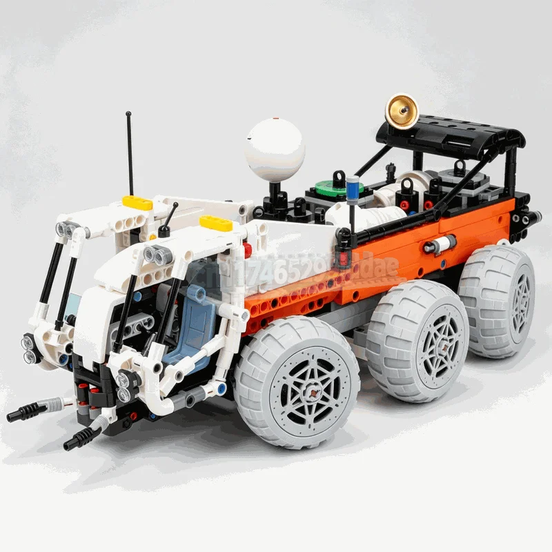 NEW 1028Parts Sci-Fi Space Garbage Truck MOC Building Blocks DIY Assembly Creative Vehicle Model Toy Technical Education Gifts