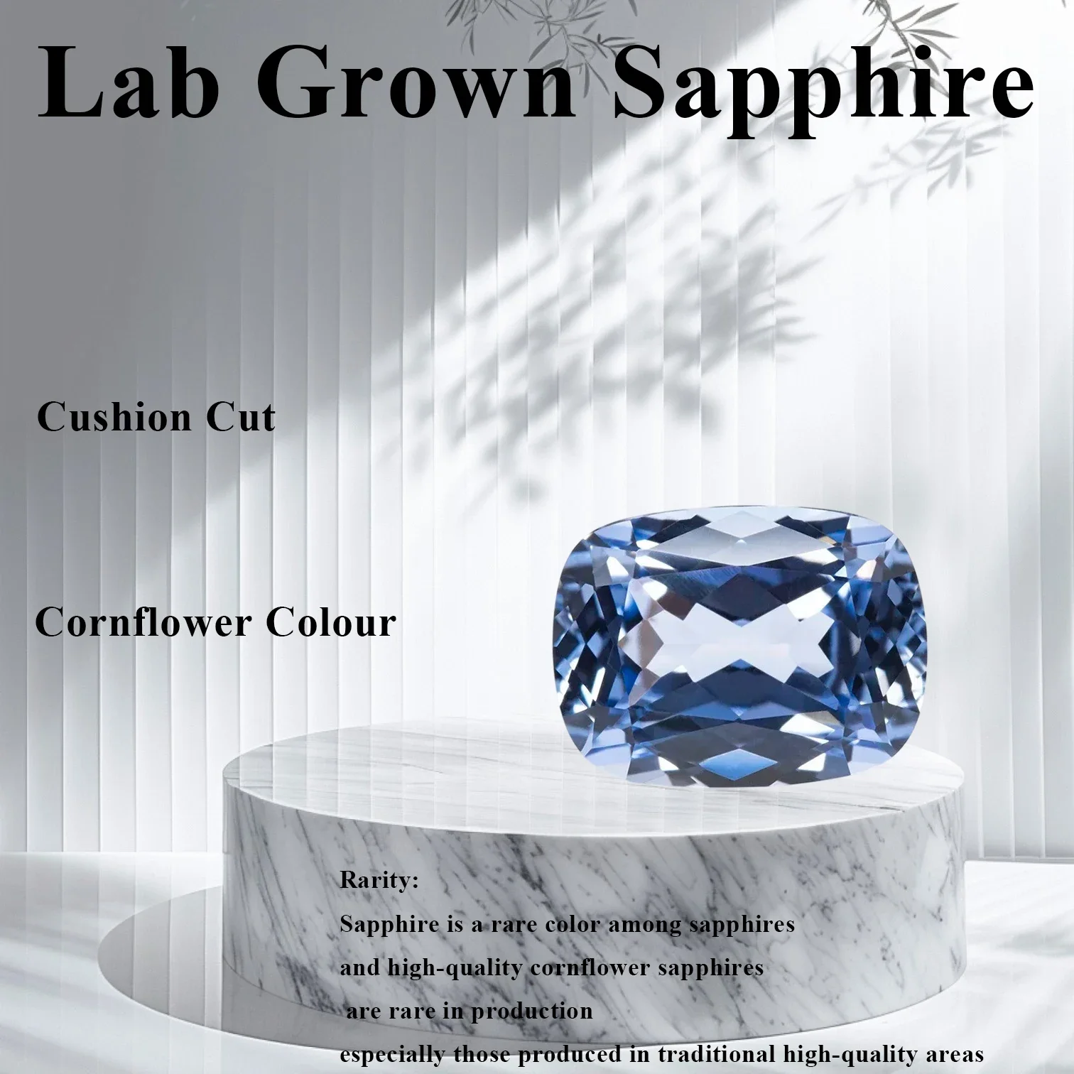 

Выращен в лаборатории сапфир цвета васильки прямоугольная форма подушки VVS1 подвески «сделай сам» для изготовления драгоценностей на выбор сертификат AGL