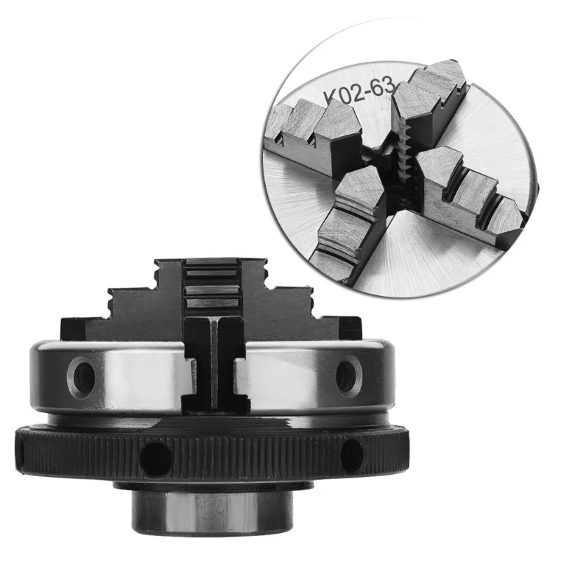 1 قطعة 4-الفك K02-63/M14 مخرطة يدوية ذاتية التمركز تشاك للنجارة