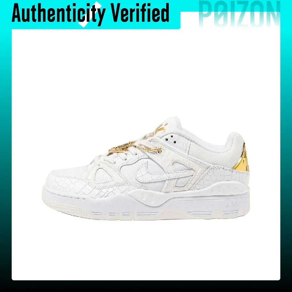 Nike Air Force 3 Skateboard Shoes Men's Low Top White/Metal Gold HF7630-100