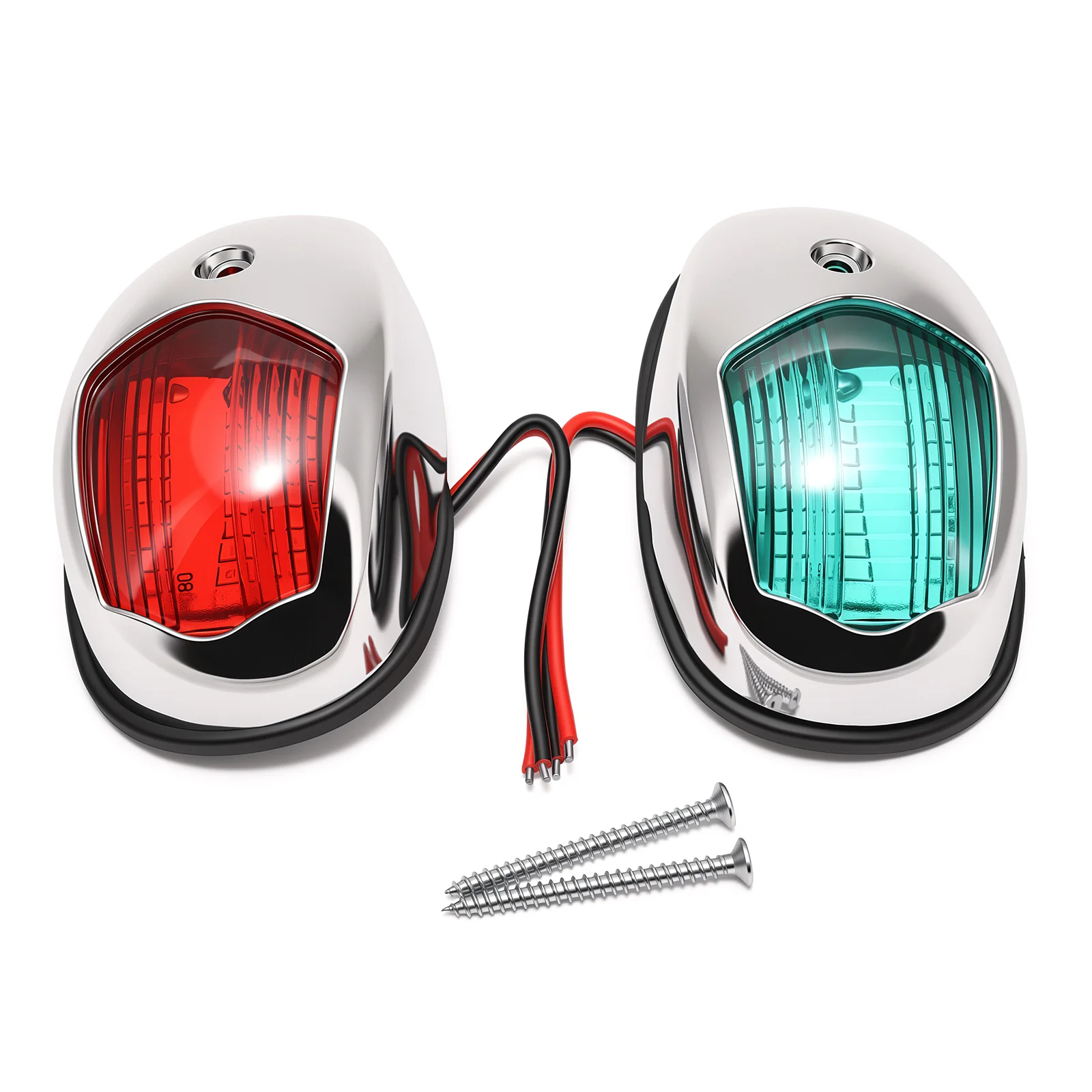 12V 24V Waterproof LED Marine Navigation Light Red Green Starboard Port Side Indicator For Marine Boat Yacht Truck Trailer Van