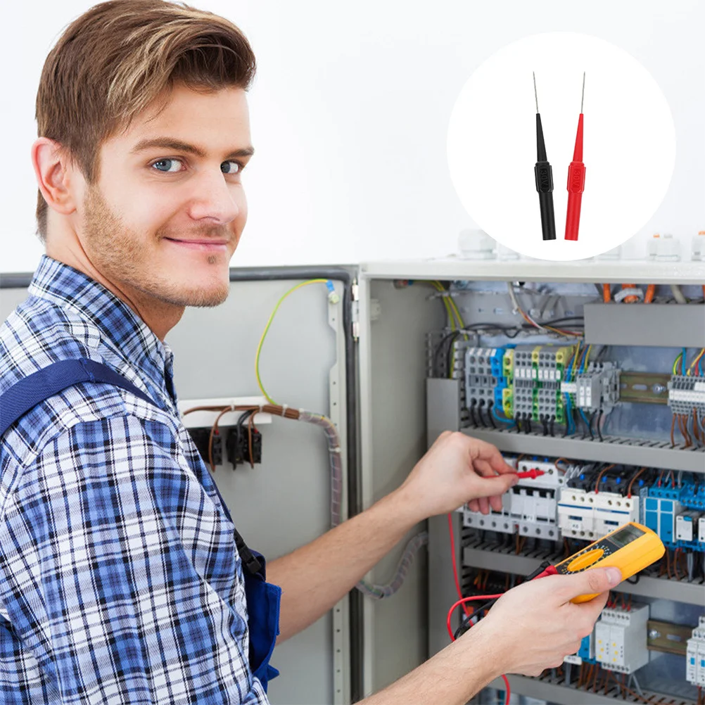 2 قطعة ضوء اختبار السيارات المتعدد تحقيقات سلك ثقب أداة سيارة جهاز فحص الدائرة الكهربائية الدقة قياس دبابيس التحقيق تستر #1