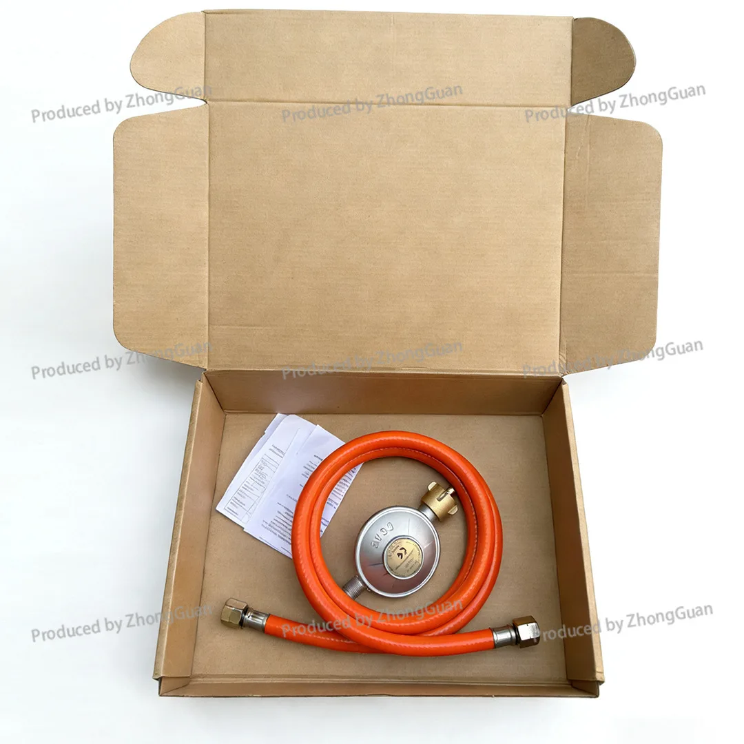 Interface Pressure Reducing50mbarRegulating Valve Regulator with 150cm Hose Including 1/4 Left Tooth Joint High Pressure