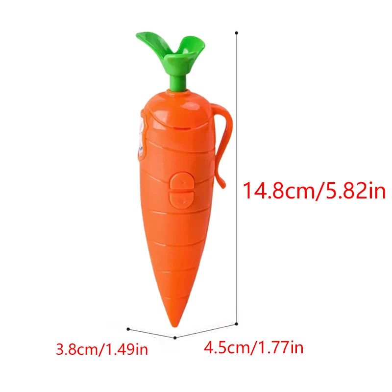 

1-6pcs HOT Judy Carrot-Shaped 2-in-1 Voice Recorder Ballpoint Pen 60-Second Recording \\ Creative Novelty Stationery.._