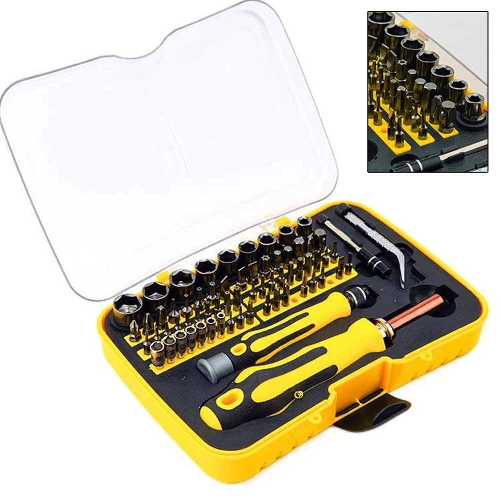 Comprehensive Multi Tool Screwdriver Set with 70 Bits for Mobile Devices Lightweight Design Perfect for Repairs