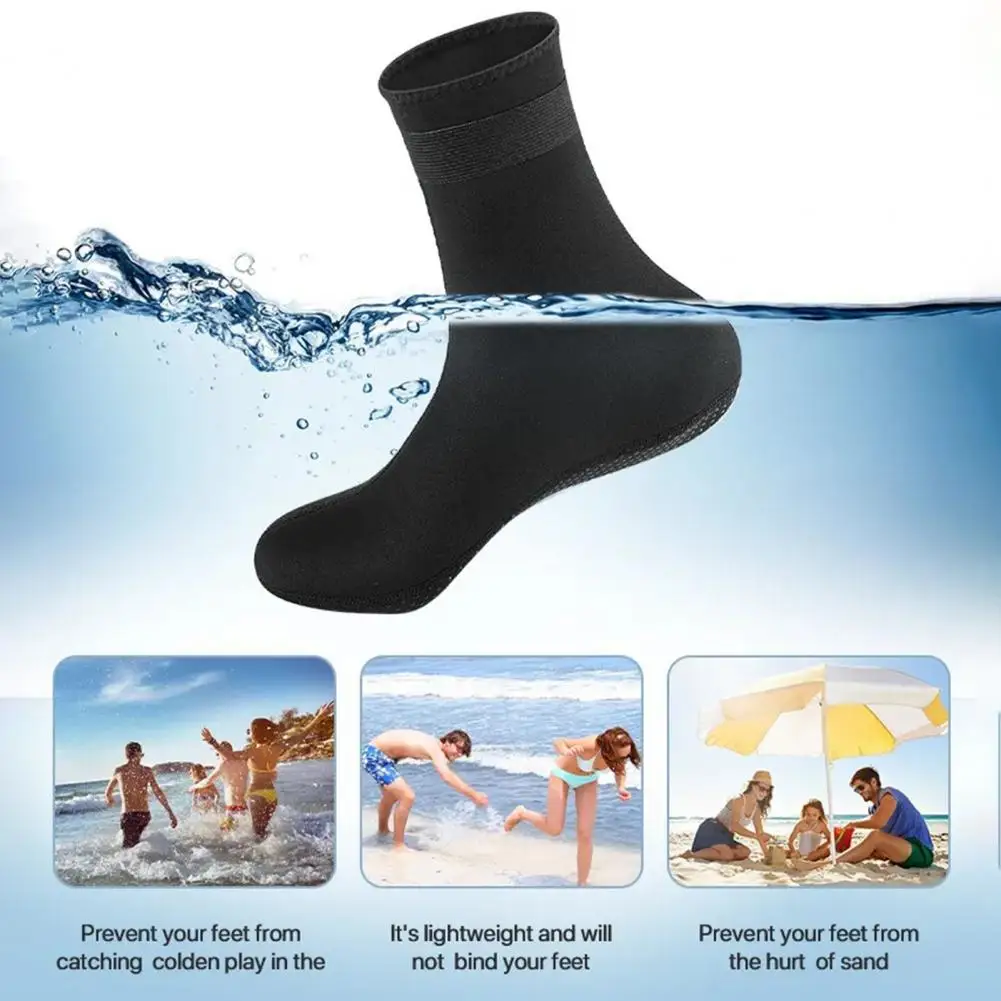 Diving Socks Wear-resistant Elasticity Non-slip Snorkeling Socks Neoprene Beach Surfing Booties Water Quick Drying Beach Socks