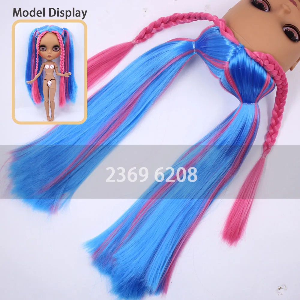 Dbs rbl Kopfhaut perücken mit Pony einschl ießlich Zubehör der Endoconch-Serie für 30cm eisige Blyth-Puppe