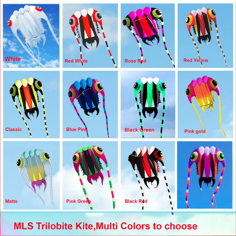 Professional 7SQ.M Trilobite Kite Nylon Inflatable Kite for Outdoor Adults Show Kite