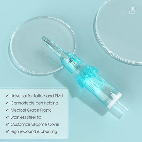 Imagen 2 del producto Nuevo Thunderlord Power aguja de tatuaje delineador Shader maquillaje permanente cartucho de tatuaje RS MG U para máquina de tatuaje Universal pluma