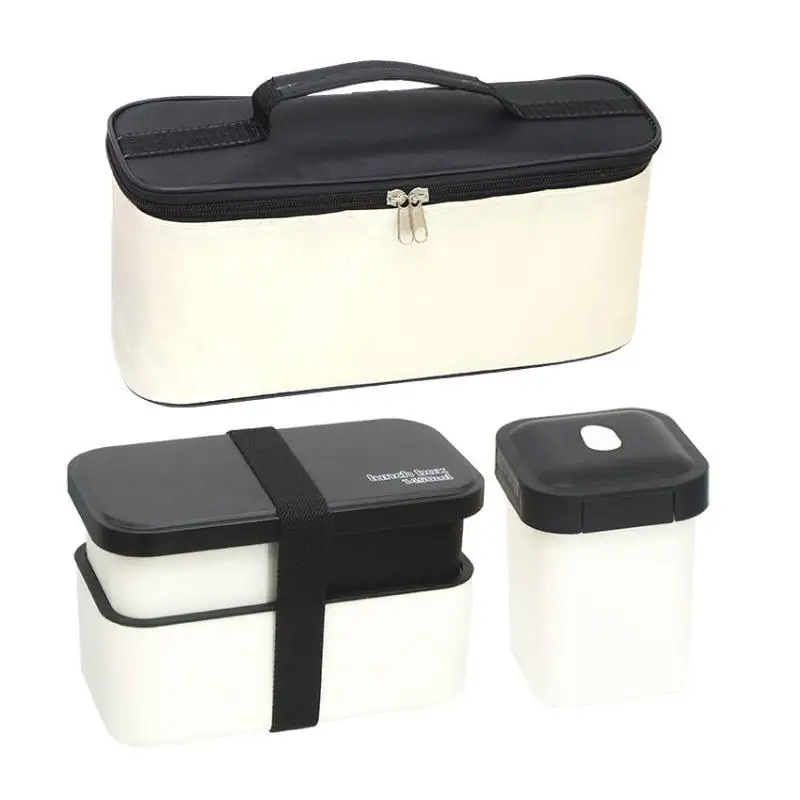 Adult Bento Box  Large Capacity Lunch Box with Removable Cutlery Set and Sealing Tape  Microwave Safe for Work Picnic