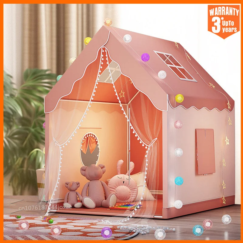 Grote kinderen speelgoed tent indoor opvouwbare kindertenten Tipi baby speelhuis meisjes prinses kasteel kinderkamer speelgoedhuis kinderbed spel