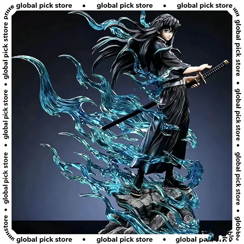 Neue Demon Slayer Tokitou Muichirou PVC-Actionfigur 33cm Anime-Figur Statue Modell Spielzeug Sammlerpuppe Kinder Weihnachtsgeschenk Spielzeug