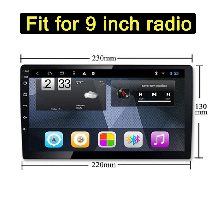 Double Din Radio Fascia fit for JEEP RENEGADE 2016-2020 Stereo DVD Player Install Surround Trim Panel Kit Face Plate Facia Frame