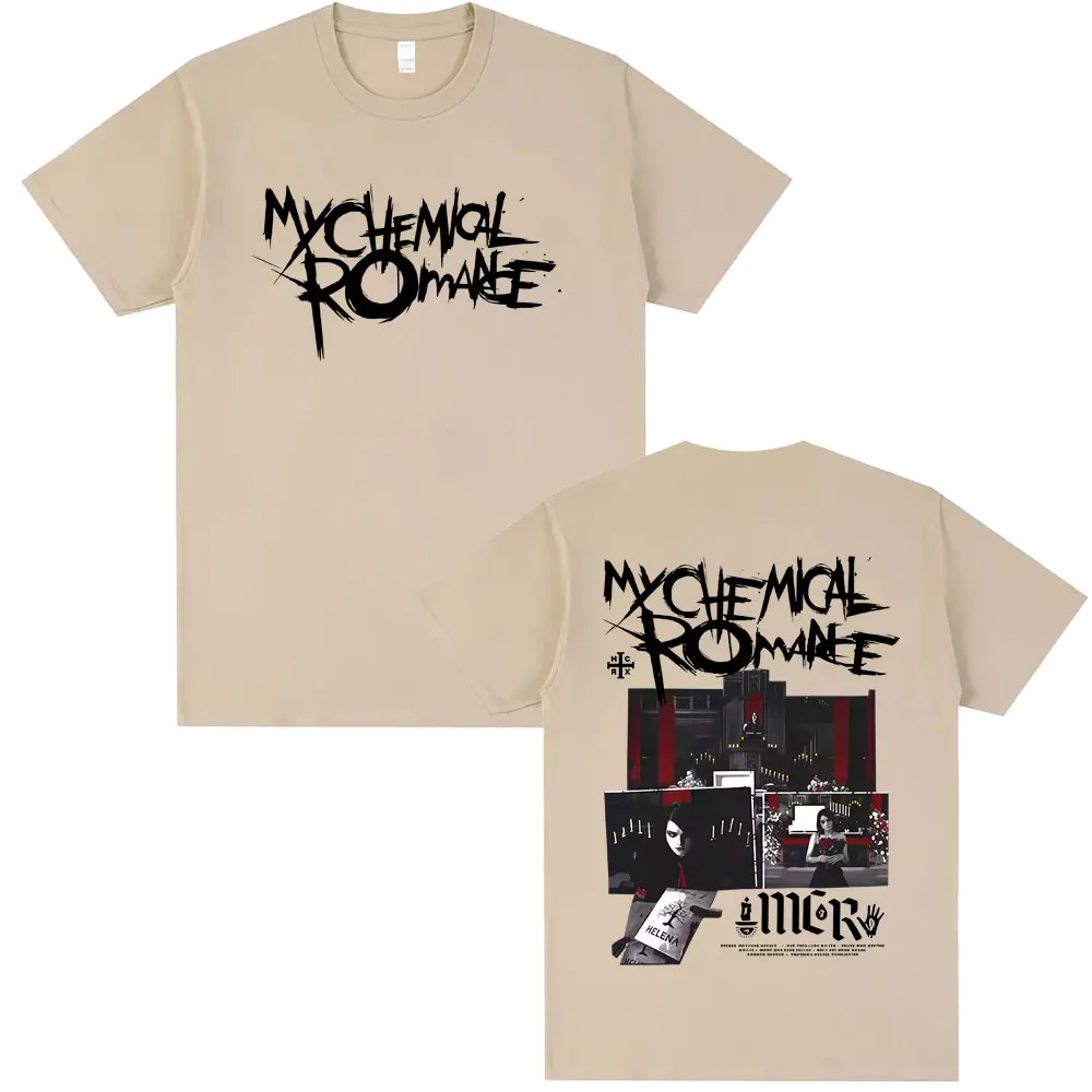 

Punk Emo Band My Chemical Romance The Black Parade T-shirt Men Women Rock Gothic Oversized T Shirts Male Vintage Casual Tshirt