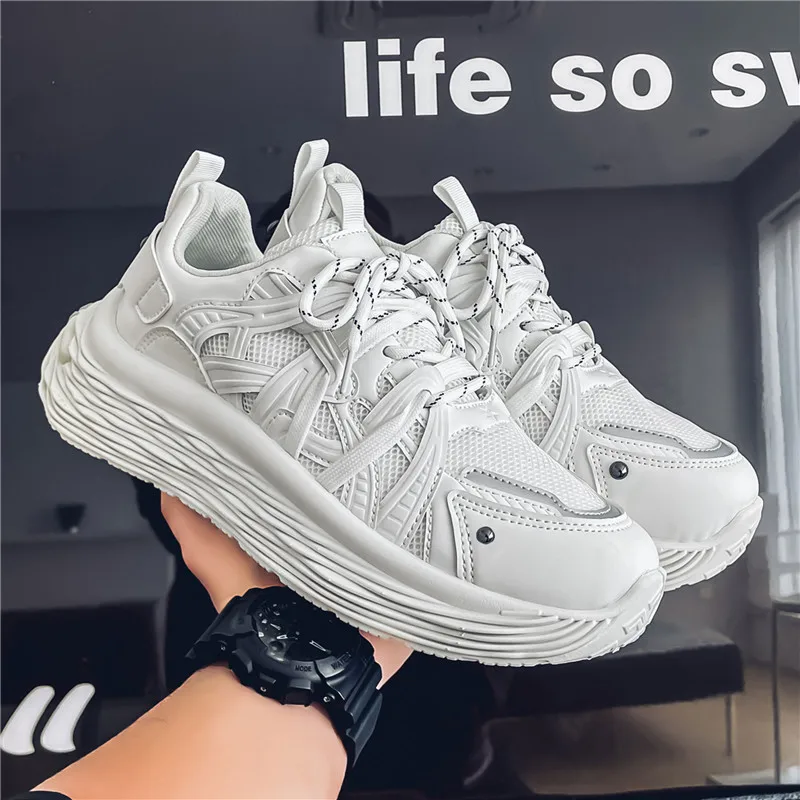 

Элитные дизайнерские унисекс-кроссовки на массивной платформе, большие размеры, повседневные кроссовки для пар, спортивные кроссовки для бега, женские кроссовки для бега