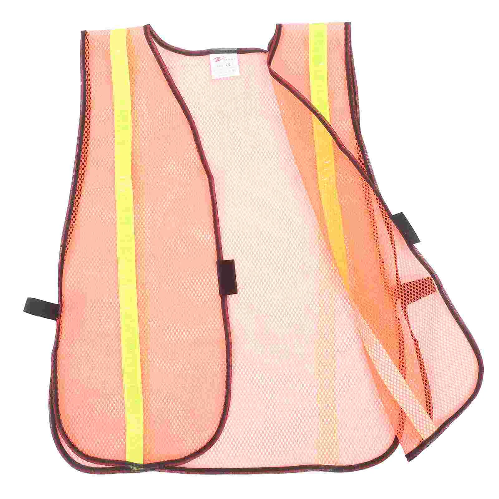 Reflective Vests Traffic Rucking for Men Coat Safety Emergency Net Mesh Fabric High Visibility Clothing Man