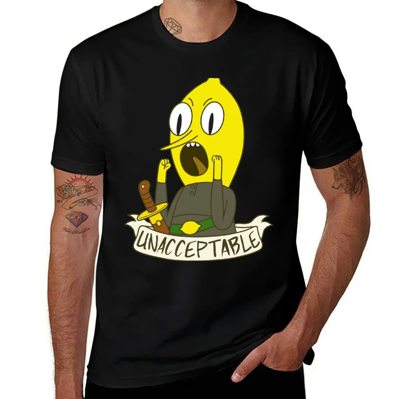 

Футболка Lemongrab, мужские футболки для мужчин, мужская футболка из хлопка, футболка из 100% хлопка