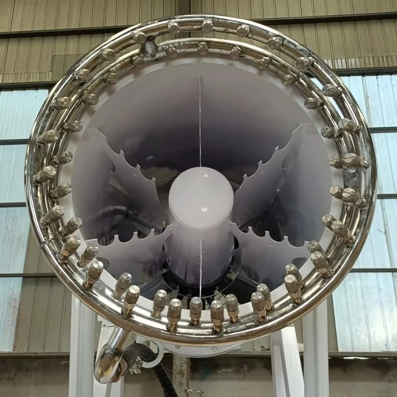 Fast Delivery 60m Metal Mist Spray Pump Remote Control Mobile Fog Cannon Machine fog cannon dust suppression