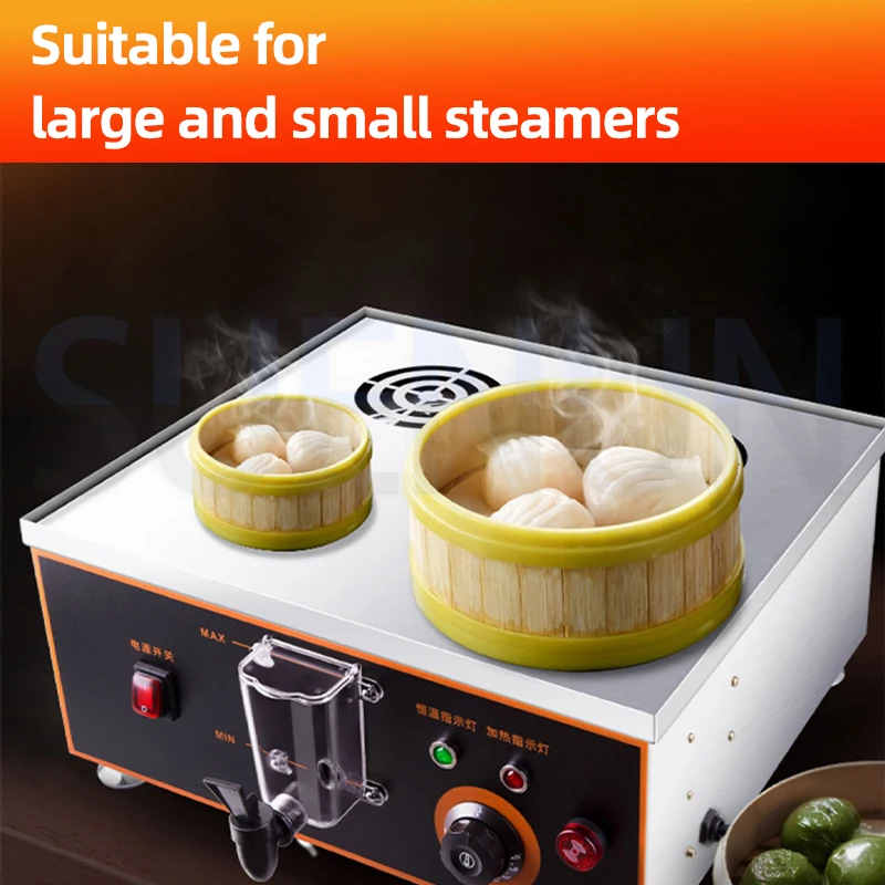 Commercial Multi Hole Steamer Electric Mantou Steamed Dumplings Steamer Table Steamer Can Be Used For Heating Heat Preservation