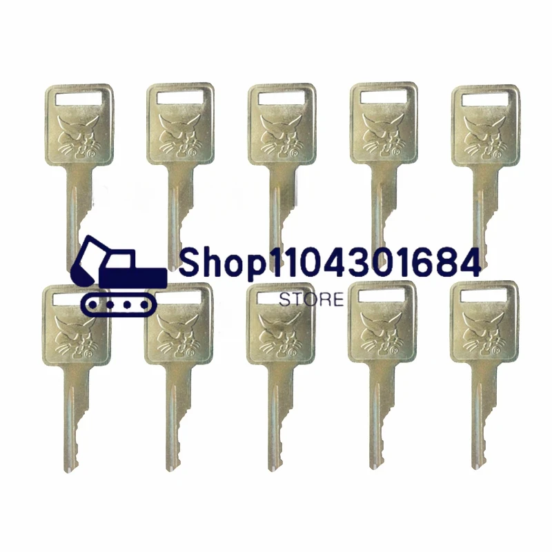 

Ключ из 10 шт. для переключателя зажигания и стартера BOBCAT, подходит для мини-экскаватора MT55 с мини-экскаватором