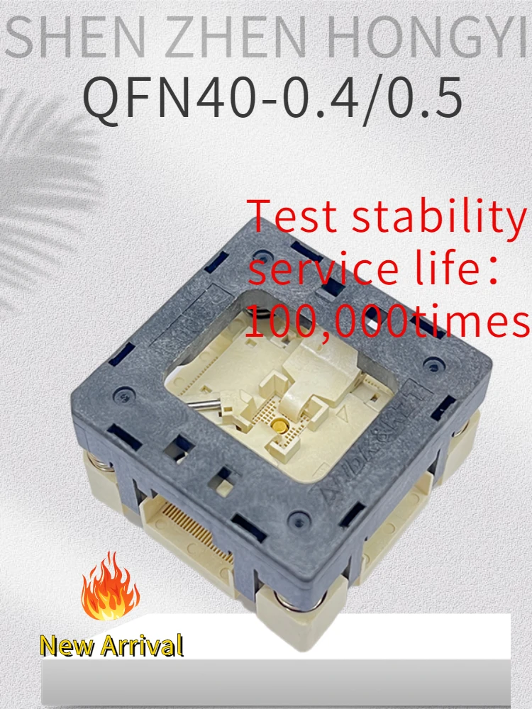 QFN40 IC Burn IN Socket 0.4/0.5mm  PIN PITCH Prise Size 5X5/6X6mm Adaptateur De Programmeur