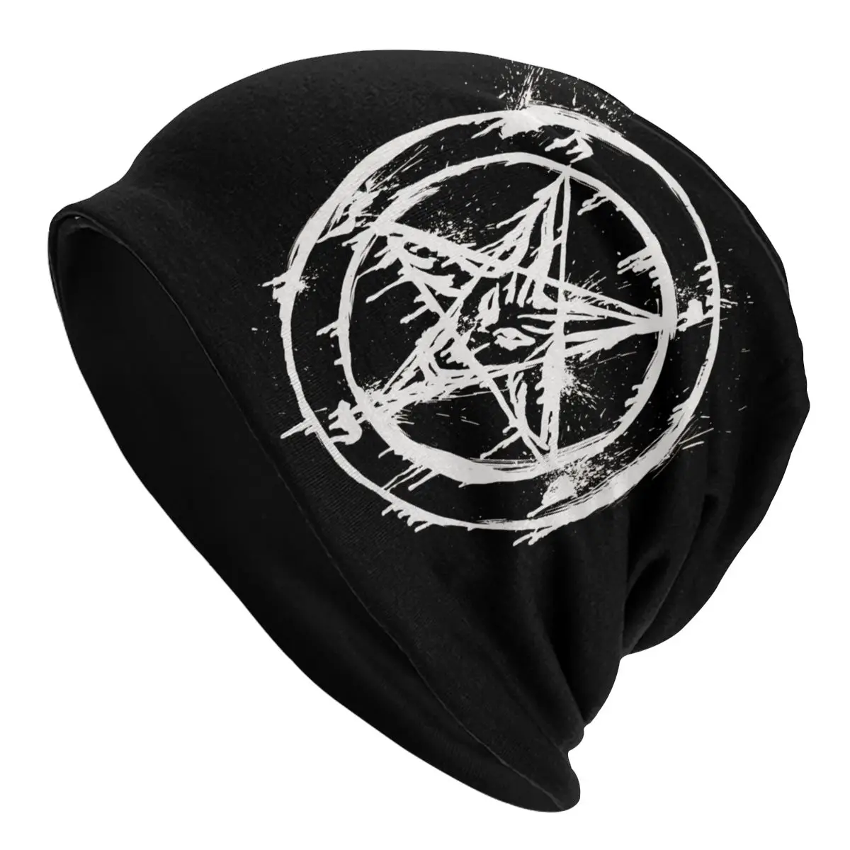 Satan Pentagram Goat Men Women Thin Beanies Windproof Ski Cap Skullies Bonnet Hat