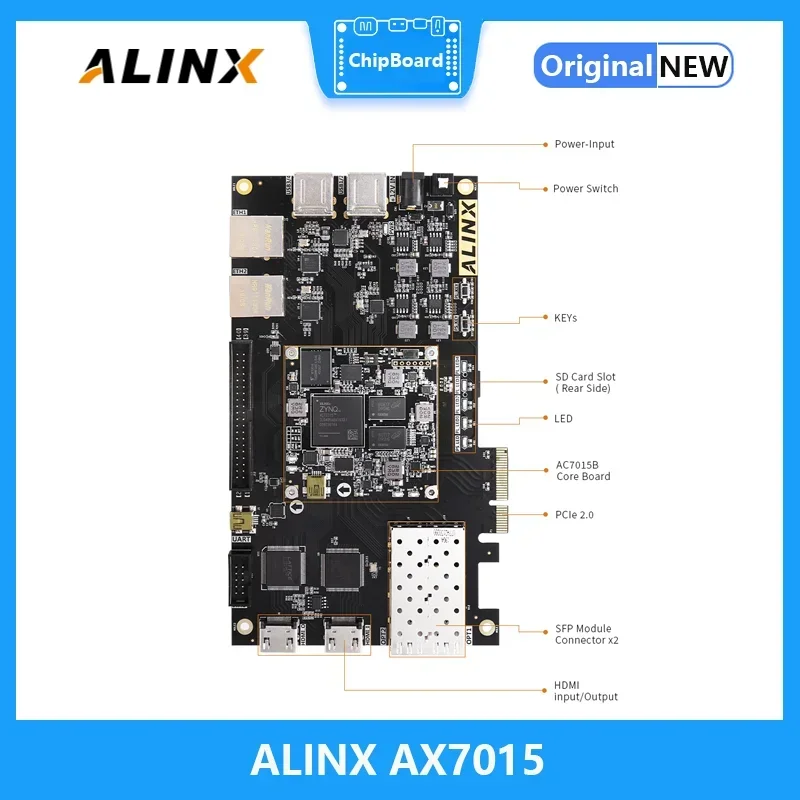 ALINX AX7015: XILINX Zynq-7000 SoC XC7Z015 ZYNQ ARM 7015 SoMs Placa FPGA PCIE HDMI zedboard