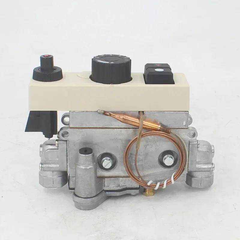 Gas Fryer Thermostat Control Valve with Push Button Igniter, Minisit Type Gas Control Replacement Part