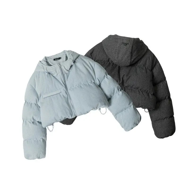 HeyHenry invierno Thiened ort algodón Jaet abrigo de mujer con capucha cálido Sli Cact talla 2025 prendas de vestir exteriores de algodón