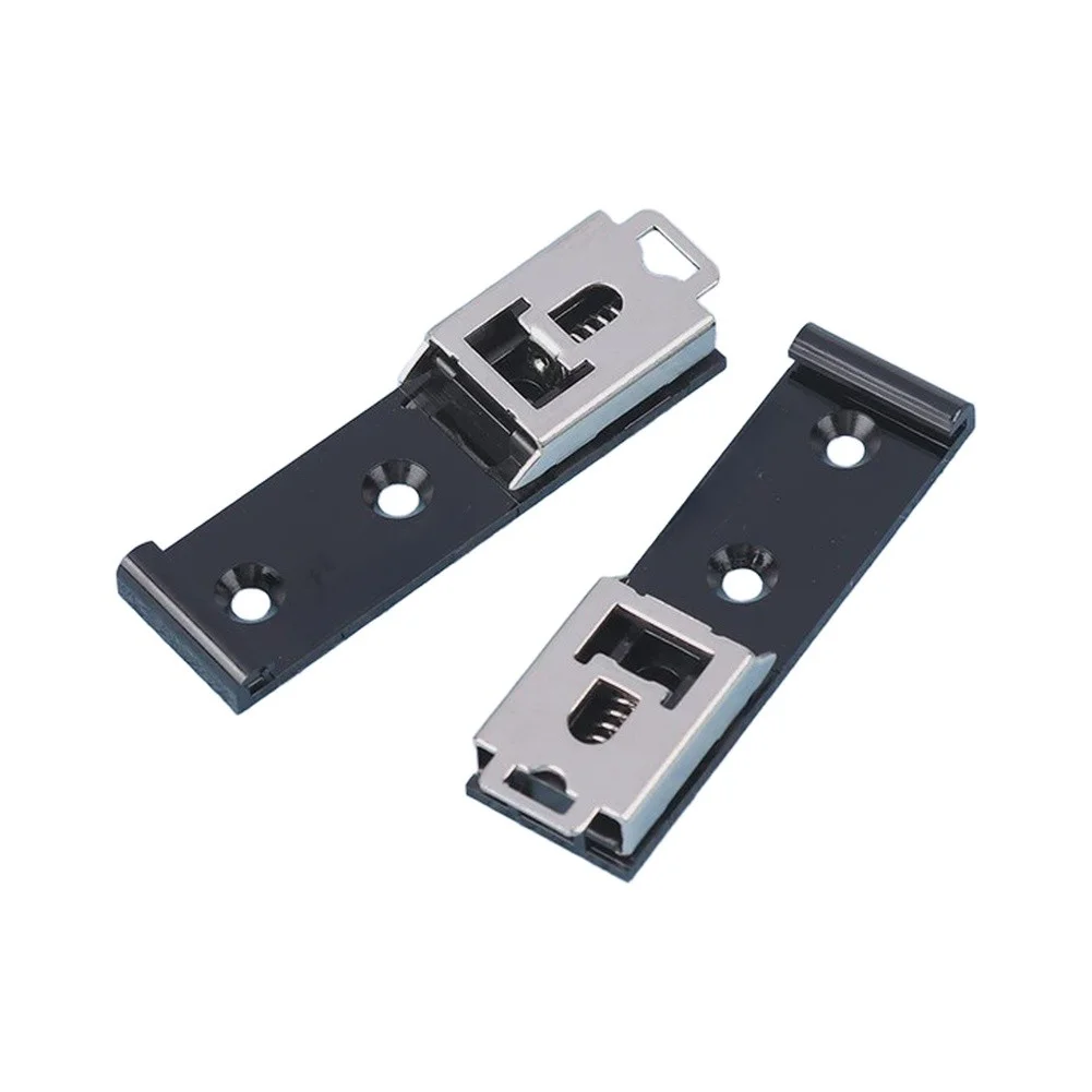 U Shaped 35mm DIN Rail Clip Set 4PCS PC Material for Relay Mounting on 35x7.5mm Standard DIN Rail Industrial Use