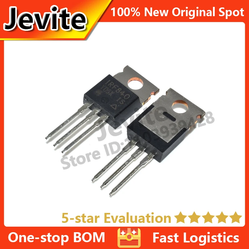 

Jevite 100% New Original electronics Controller IRF840 IRF840PBF 500V 8A TO-220 MOSFET Transistor