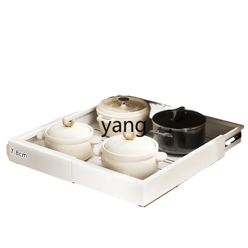 

LMM Kitchen Seasoning Shelf Multifunctional Lower Sink Drawer Retractable