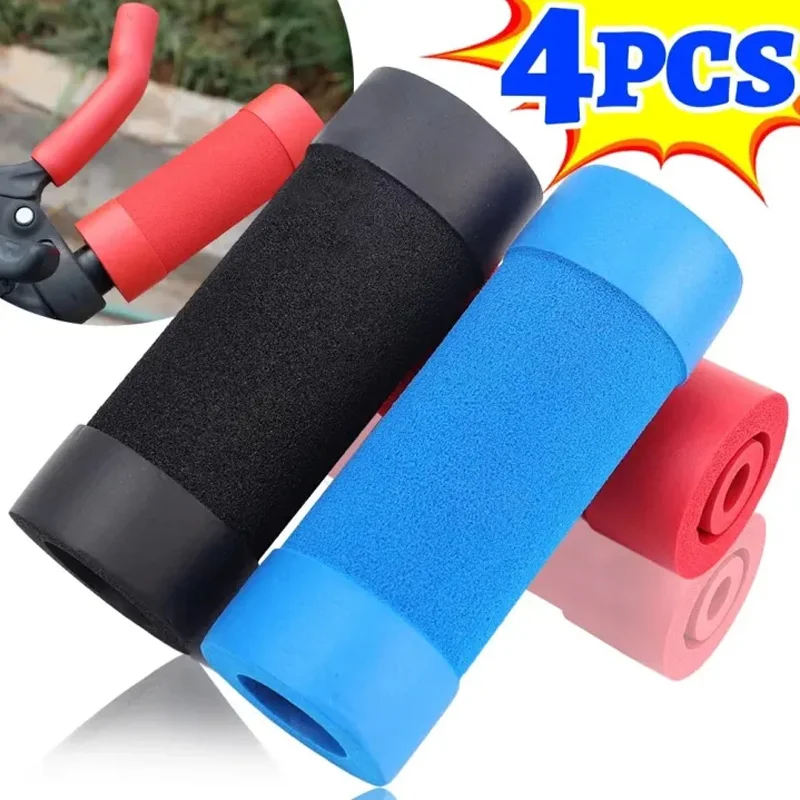 

4Pcs/set Motorcycle Sponge Handle Cover Universal Bike Tricycle Breathable Cushioned Grip Anti-Slip Handlebar Handbrake Sleeve