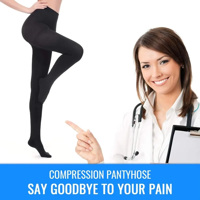 

Compression Stockings for Women Medical Compression Pantyhose Women Men 22-32MmHg Edema Varicose Veins