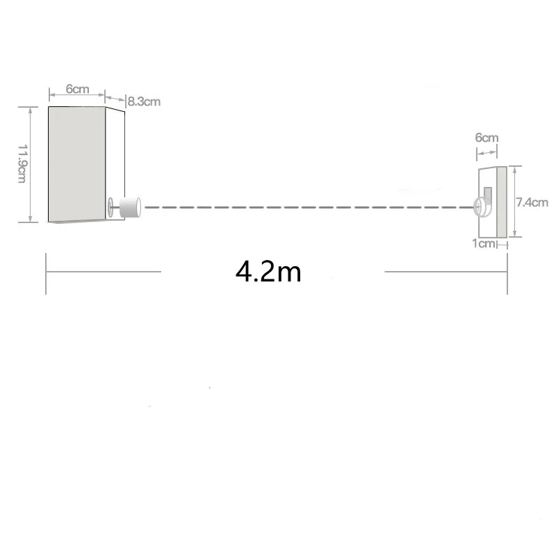 Household Storage Tools Retractable Clothes Drying Rack Rope Clothesline Heavy Duty Portable Clothes Dryer with Steel Rope