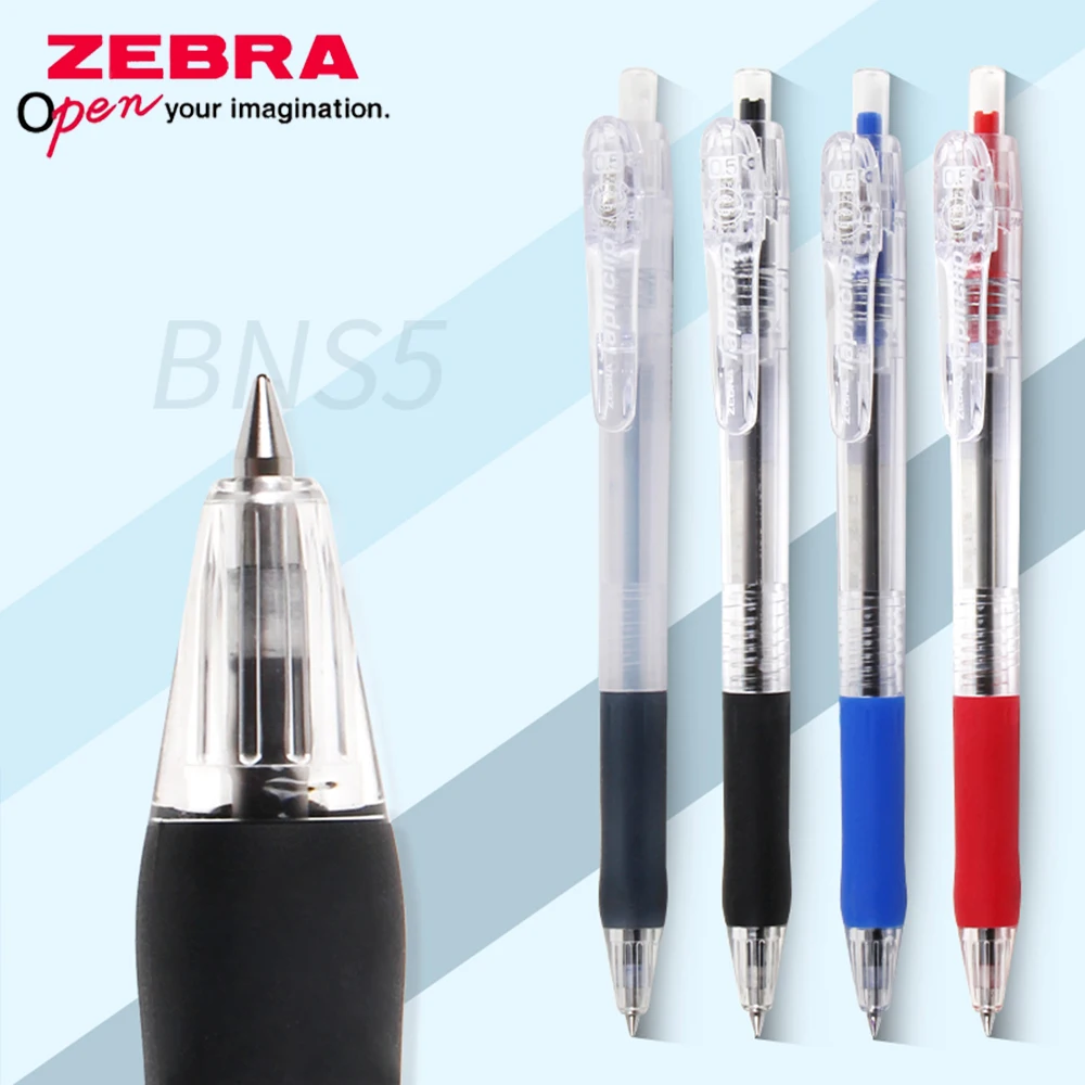 

Japan Zebra Ballpoint Pens Set 0.5mm BNS5 Press Large Clip Large Capacity Replaceable Pen Core SH-0.5 Office Supplies