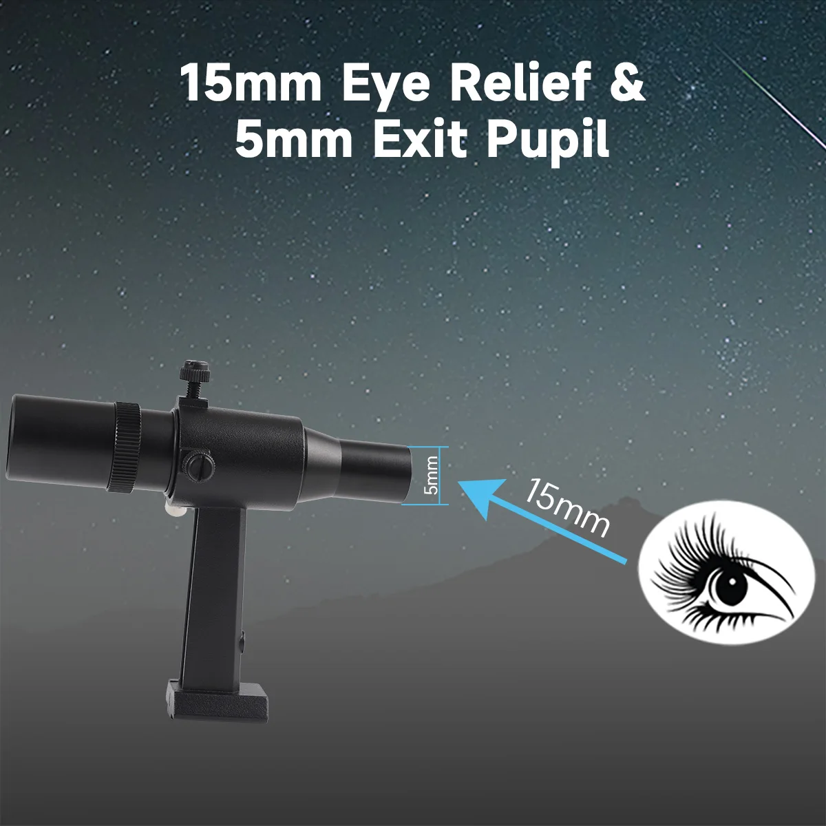SVBONY SV182 Positiver Gerader 6X30 Metall-Sternfinder für Astronomische Teleskope mit Ständer Achromatisches 2-Element-Linsendesign – Detail 6
