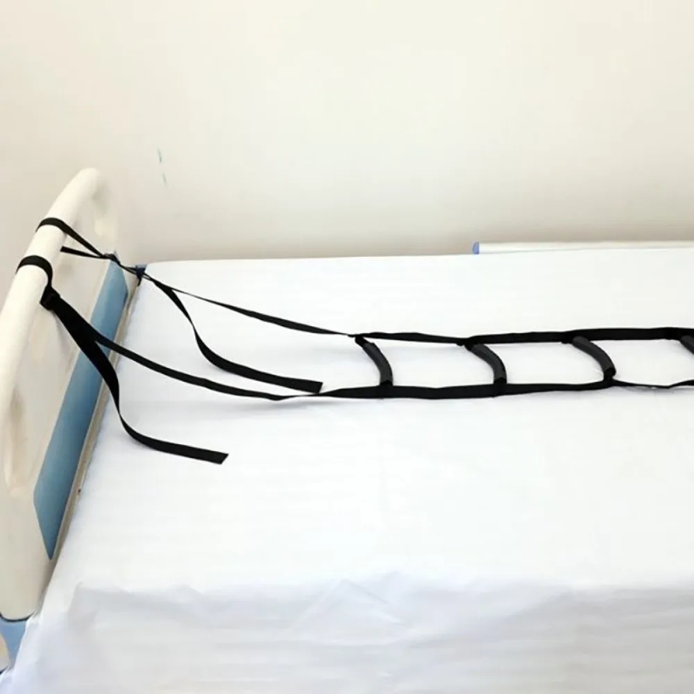 Adjustable Length Get Up Aid 3/4/6 Handrails Assist Strap Pull Up Helper Rope Ladder Lift Device Bed Rail Assistance