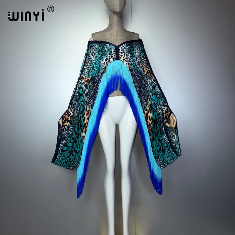 WINYI Summer Pleated Fringed Elastic slim dress Women crumple Design Loose boho robe holiday evening dress abaya dubai luxury
