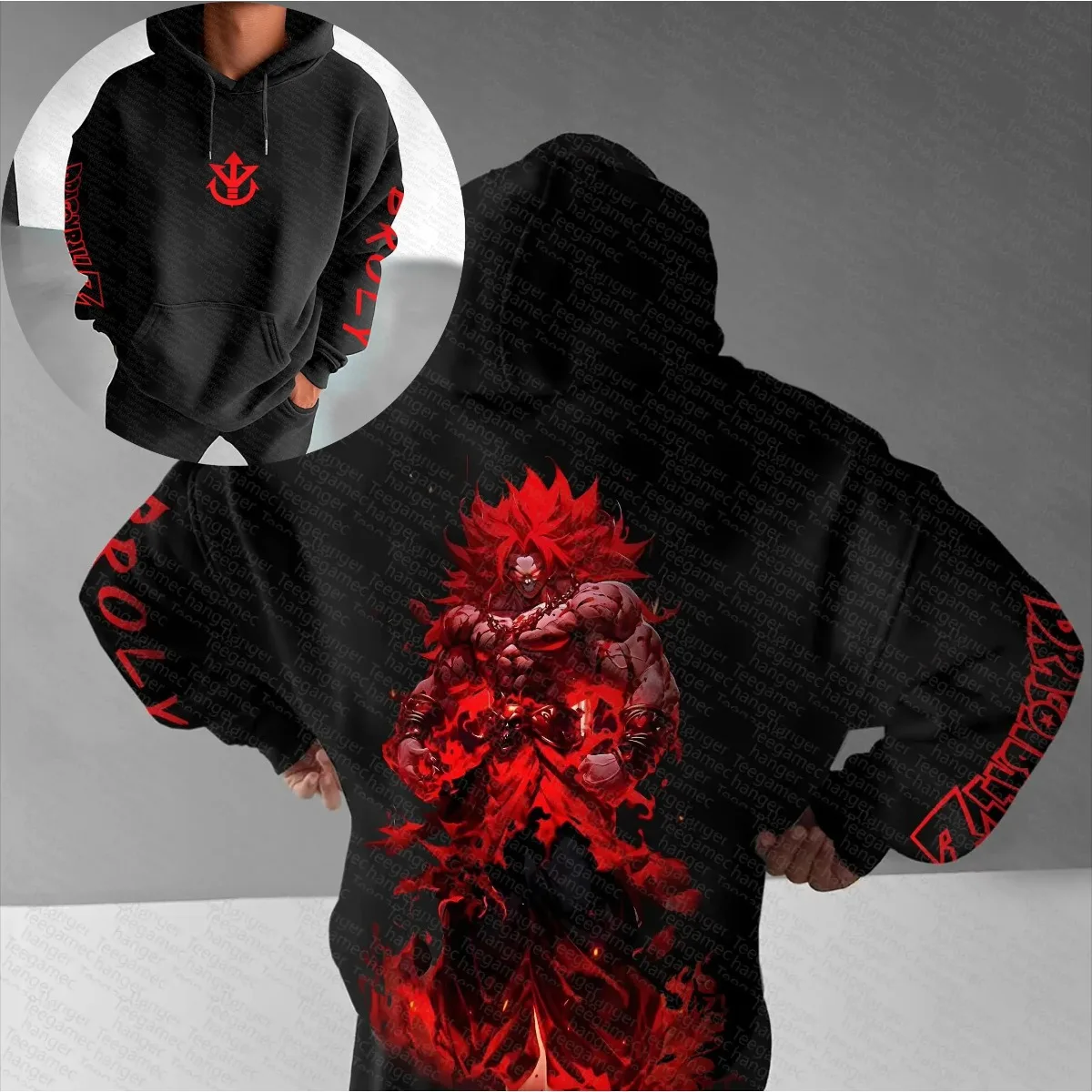 

One Piece Zoro Green Hair Anime 2025 New Hoodie Men Black Back Print Official Logo Streetwear Cartoon Sweatshirt Casual Cosplay