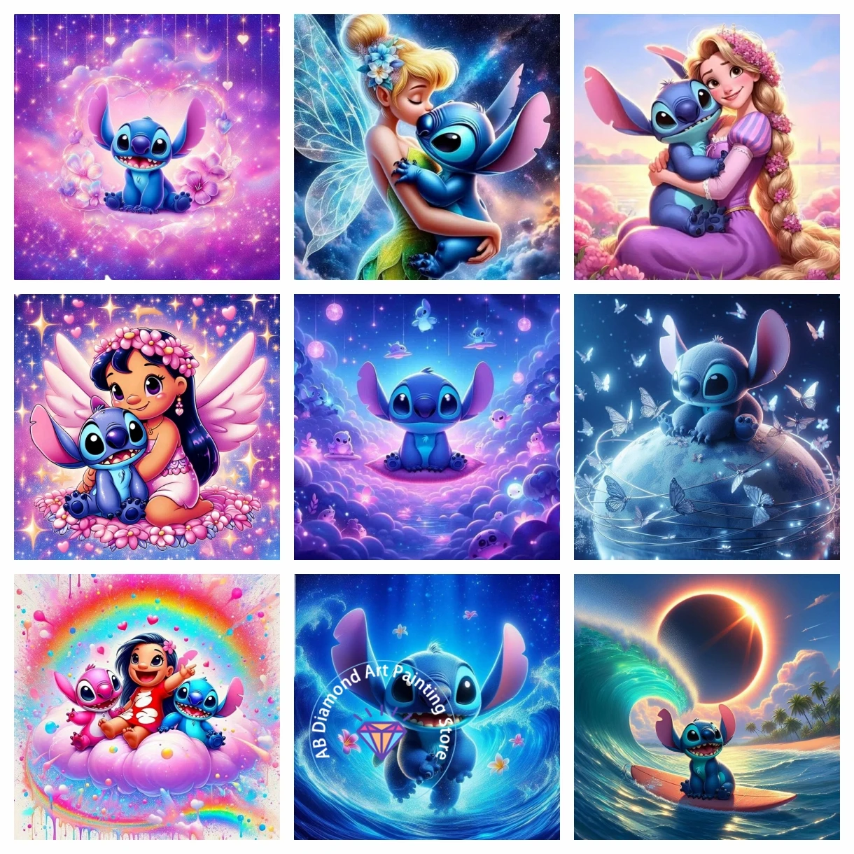 

Stitch Lilo and Stitch DIY 5D AB Diamond Painting Kit Embroidery Cross Stitch Handmade Art Gift Crafts Home Decor Children Gift