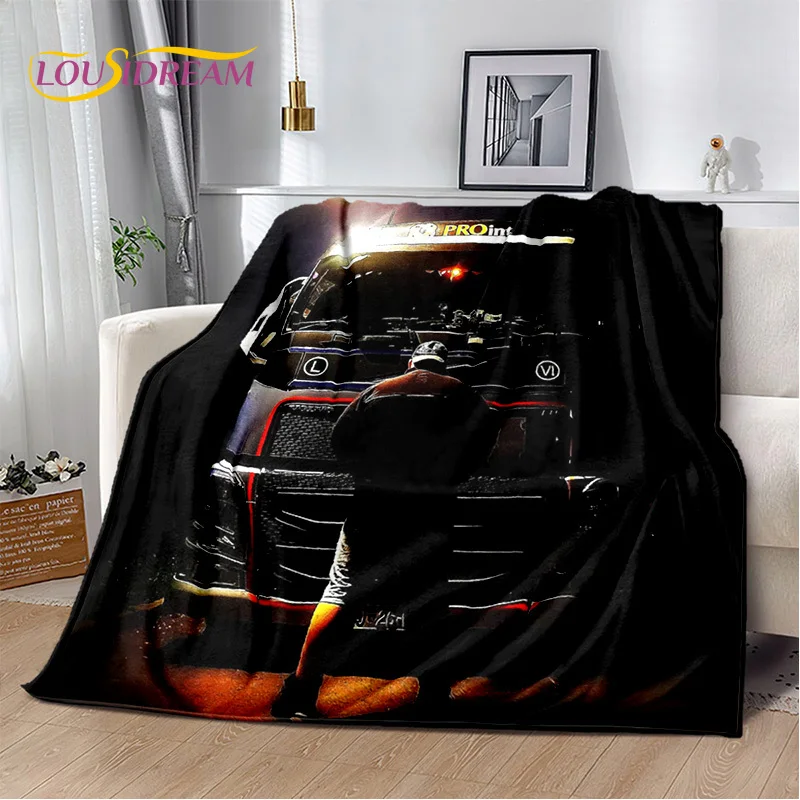 HD Volvo Truck Lorry 3D Printing Soft Flannel Blankets,Throw Blanket Comfortable Blanket for Picnic Beds Sofa Home Bedroom Gifts