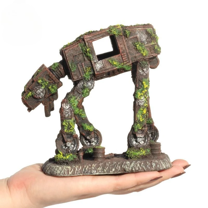 Ornament Resin Robotic Dog Aquarium Plants Fish Aquarium Accessories Fish Tank Accessories Driftwood Fish Tank Decor