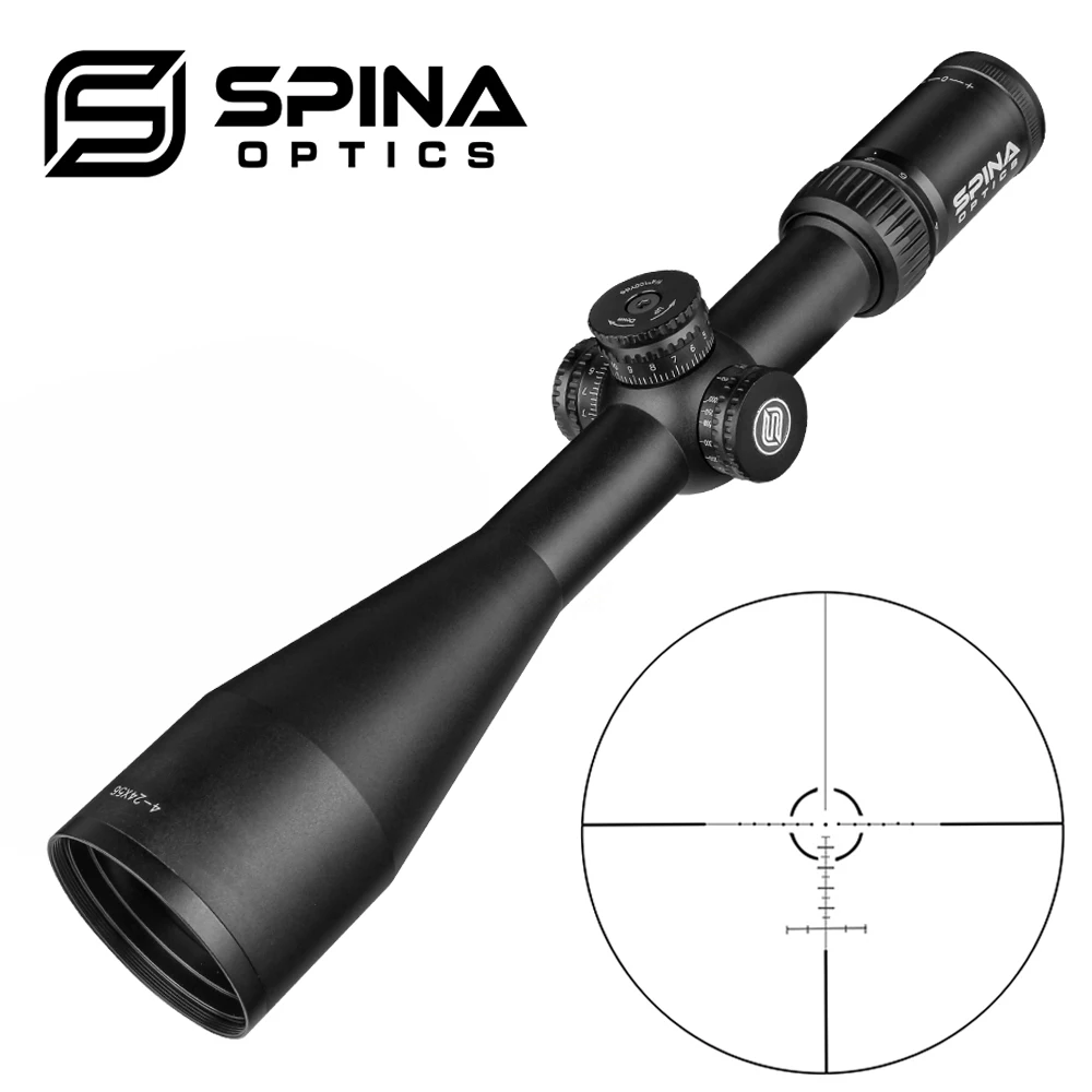 

Охотничий оптический прицел SPINA OPTICS 4-24X56 SF, стеклянная сетка с боковым параллаксом, башенками, сброс, трубчатый оптический прицел 30 мм