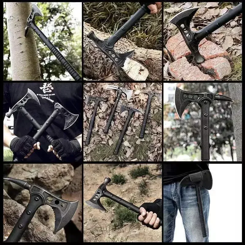 NEW Arrival Devil Axe Tactical Multifunctional Mountain Fire Axe Camping Outdoor Supplies Tools